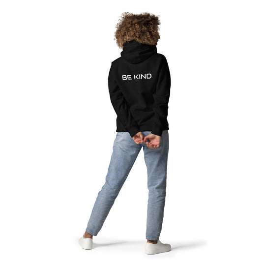 Kind Encounters "BE KIND" unisex front, back & sleeve printed hoodie