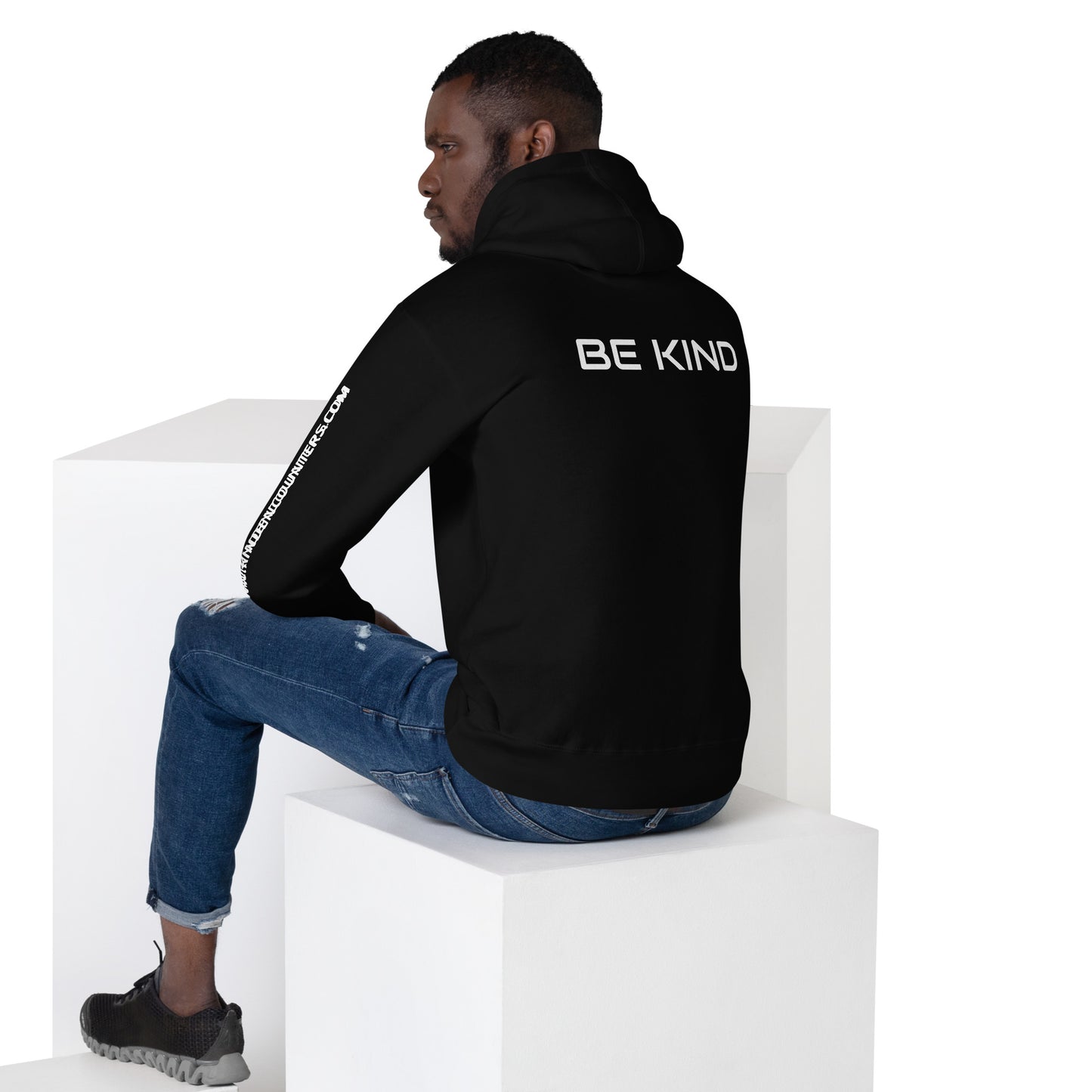 Kind Encounters "BE KIND" unisex front, back & sleeve printed hoodie